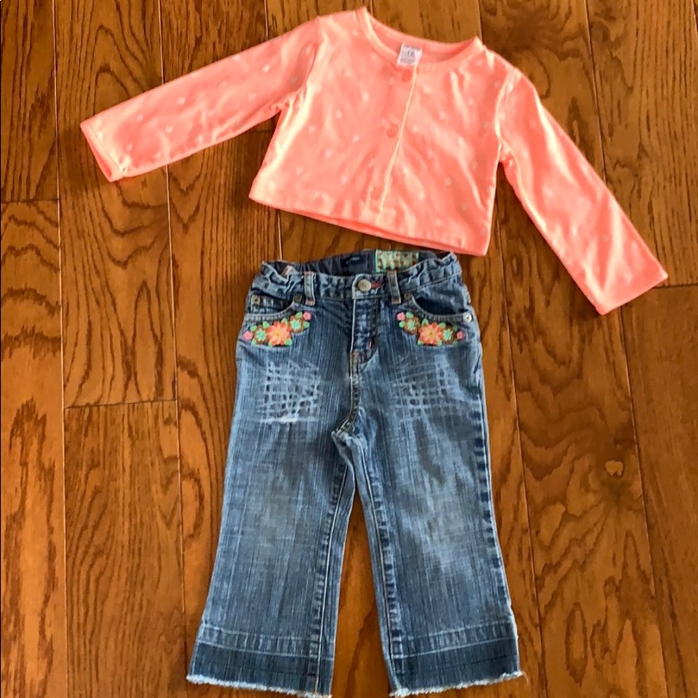 Gap jeans one gap shirt one carter shirt LOT